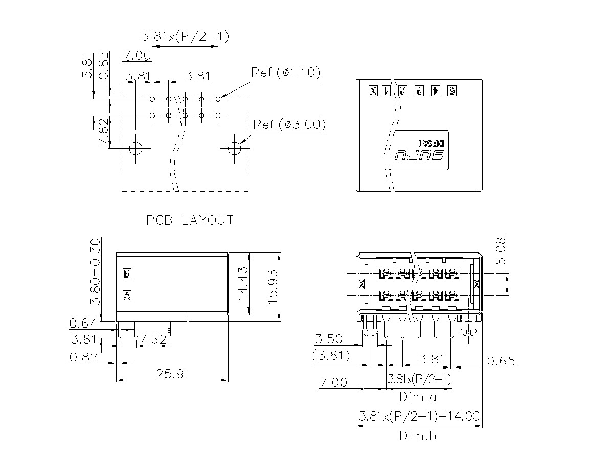 动态接插件连接器DP381H2XXF-BK-0X10(04~20P)-意昂3