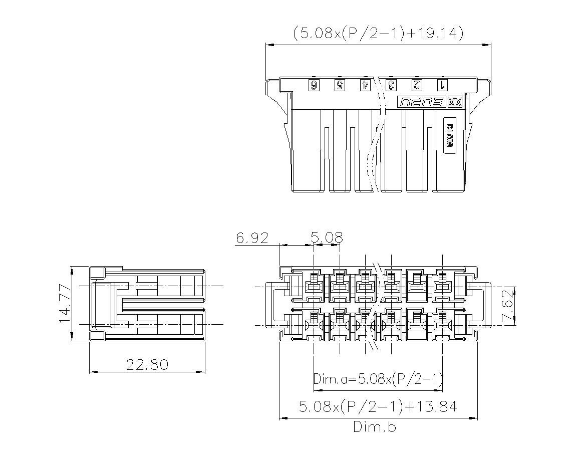 动态接插件连接器DL508H2XXM-BK-XX10(04-20)-意昂3