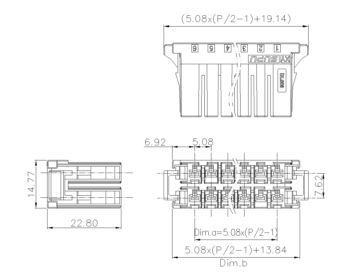 动态接插件连接器DL508H2XXM-BK-XY10(06-12)-意昂3