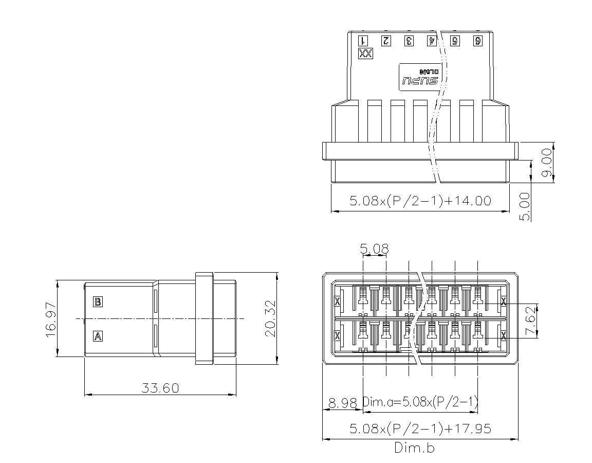 动态接插件连接器DL508H2XXF-BK-XX10-意昂3