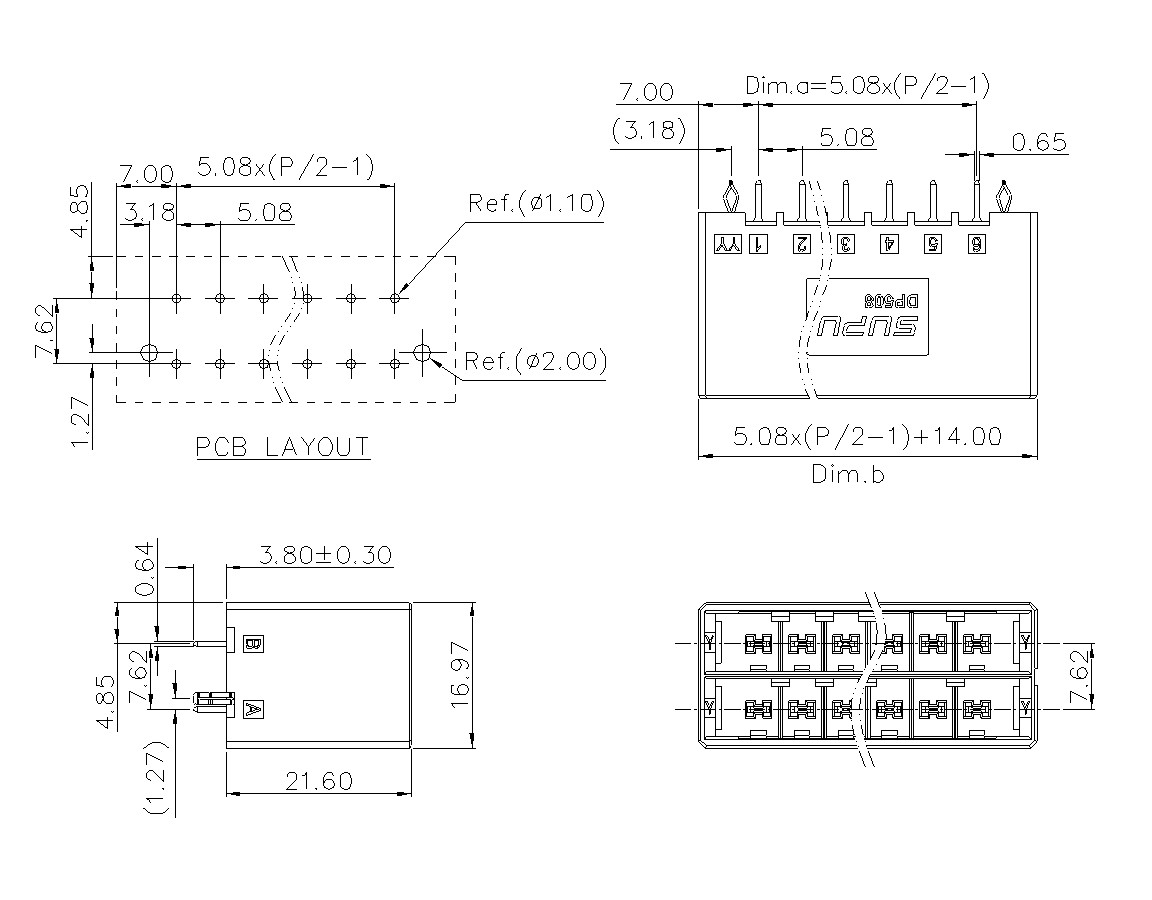 动态接插件连接器DP508V2XXF-BK-YY10-意昂3